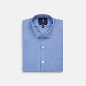 Wool& Prince 130 Spread Collar $158 MSRP Men’s Size M Slim Fit Blue